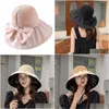 Wide Brim Hats Bow Fisherman Hat Womens Summer Sun Storage Bag For Easy To Carry Sunsn Hats Drop Delivery Fashion Accessories Hats, Sc Dhqex