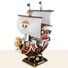 Manga 35 cm anime One Piece Tysiąca słoneczna Go Merry Boat Pvc Figure Figury Kolekcja Pirate Model Ship Zabyśnik Zamieszkany świąteczny prezent Y