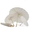 60pcs ślub ślubny parasole białe papierowe parasol Pogramiona Produkty chińskie mini rzemieślniczy parasol średnica 60 cm SN1772604071