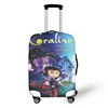 Coraline The Secret Door Suitcase skydd täcker tjockt elastiskt bagagekåpskydd för 1832 bagage resväska fodral 240105