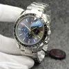 Męski projektant zegarek kwarc chronograf 44 mm szafir szklany zegarek ze stali nierdzewnej ramki ramki o obserwacja moda