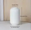 White Ceramic Flower VaseSimple Versatile Ceramic Vase OrnamentsLiving Room TV Cabinet Vase Porch Decoration 240105