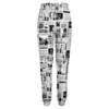 Pantalon féminin vintage jogger jogger noir blanc street wear joggers printemps dames frendy graphic big taille pantalon d'anniversaire cadeau