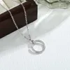 Designer parafuso pingente colar série amor moda luxo jóias cuidador original na moda 18k diamante de ouro para mulheres colar de jóias de prata colares 180g