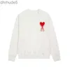 Projektant odzieży męskie bluzy bluzy amis męskie haft haft z kapturem High Street Hood Hoym Kobiety Czerwone serce Pary długie rękawy Paris Crew Szycie moda x7qu 006a