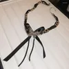 Ожерелья с подвесками из металлической тканой обмотки, шелковое ожерелье с кисточками в виде бабочки, изысканная готическая мода, панк-темный, уникальные крутые аксессуары