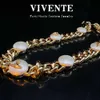 Gioielli Vivienne di moda Empress Dowager Xi 24K Rame placcato Vero oro Perla Set Versione alta Collare Bracciale a catena Orecchini Saturno Dolce stile fresco Riproduzione