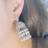 Dangle Earrings Trendy Drop For Women Wedding Party Dubai Bridal Jewelry Boucle D'oreille Femme Gift E9766