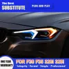 Araba stil far DRL Gündüz Çalışma Işık Saleti Dönüş Sinyal Göstergesi FRPNT lamba için BMW F30 F30 F35 320I 325I LED FARLI