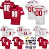 Team University Football Wisconsin Badgers Jerseys College 8 Tanner Mordecai 18 Braedyn Locke 0 Braelon Allen 1 Chez Mellusi 6 Will Pauling 24 Hunter Wohler Custom