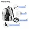 Rucksack Ästhetische Klaviertasche Musiknoten Unisex Schüler Klaviere Musik Pianist Büchertaschen Junge Mädchen Leinwand Tagesrucksack Geschenk