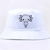 Bérets Axolotl Small Love Pet Bucket Hat Été Casual Unisexe Pêcheur