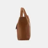 Большая сумка Advanced OL: корейское издание из воловьей кожи, универсальная женская сумка большой вместимости для ноутбука — портфель через плечо на одно плечо, коричневый