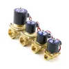 Normally Closed Brass Electric Solenoid 3/8 1/2 3/4 1 DN10/15/20/25/32/40 Pneumatic For Water Oil Air 12V 24V 220V 240104