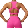 Lu Lu Align Lemon Damen-Fitness-Sport-BH, Yoga-Oberteil, Tanktop, hochfest, stoßfest, hinten hohl, Brustpolster, umfassendes Training zum Joggen