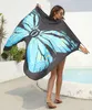 Festklänningar En bit oregelbunden Bikini Beach Smock Kvinnlig fjärilsklänning Multi-Wear Method Slip Kjol T240105