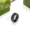 Merkletter keramiek ring voor heren dames planeet ringen modeontwerper extravagante merkletters ring sieraden dames mannen bruiloft Cwuen