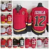 Vintage 12 Jarome Iginla Jerseys de hockey para hombre 2002 Nation Team Negro Rojo Camisas cosidas C Parche M-XXXL