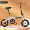 Bicicletas novo mini 14/16 polegada dobrável bicicleta de velocidade variável freio a disco mecânico adulto pequena roda portátil bikesl240105