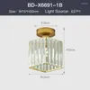 Plafonniers Yunyi lampes modernes pour cuisine salon lumière LED chambre couloir or balcon lampe en cristal