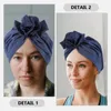 BERETS 2 PCS Retro Headscarf Anniversary presenterar French Christmas Favor Polyester Santa Gifts