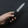 Fyra typer av UT Damascus Steel Blade Outdoor High Hardness Tactical Knife (CNC) 6061-T6 Aluminiumhandtag EDC Pocket Knifing Camping Hunting Knife
