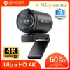 4K 웹캠 1080p 60fps 자동 초점 스트리밍 웹 카메라 EMEET S600 TIKTOK/YOUTUBE 용 MICS 개인 정보 보호 표지가있는 살아있는 스트림 카메라 240104