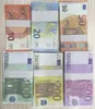 Kopiera pengar Faktiska 1: 2 Storlek USD, EUR, GBP Prop Coins Dollars Euro Multiple valörer PIABJ