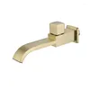 Rubinetti per lavabo bagno Rubinetto per lavabo Solo set miscelatore per vasca da bagno a parete in oro spazzolato freddo