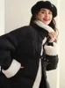 Avrupa Moda Lüks Kadınlar Kış Püskürtme Ceket Kalın Sıcak Kadın Tüy Parkas Kar Dış Giyim 240105