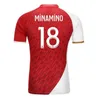 2023 2024 Дома в гостях AS Monaco Футбольные майки Black Away BEN YEDDER MINAMINO BOADU GOLOVIN Maillot De Foot BALOGUN EMBOLO Flocage Мужчины Дети Футболка FOFANA