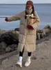 Trenchs de femmes Manteaux d'hiver pour femmes 2024 Version coréenne en vrac Down Veste en coton Col roulé Épaississement Parkas Tempérament doux