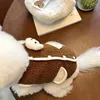 Vêtements pour chiens Vêtements pour animaux de compagnie Hiver Chaud Pull doux pour petite mode Dessin animé Gilet Mignon Desinger Vêtements Veste