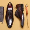 Oxfords – chaussures habillées classiques en cuir de vache véritable pour hommes, de haute qualité, souples, faites à la main, pour le bureau et les affaires, formelles