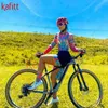 Skirts Kafitt women's suit 2022 summer new longsleeved sunscreen jumpsuit triathlon outdoor cycling team racing suit gel pad shorts