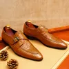 Herren-Oxford-Schuhe aus echtem Rindsleder, geschäftliche formelle Schuhe, gesellschaftliches Hochzeitskleid, Büro, spitze Zehenhalbschuhe