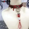 Kvinnliga män spik harajuku gotisk punk kort halsband subkultur krydda y2k tjej krage blod choker skadade chokers turkes 240104