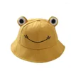 Bérets Enfant Parents Grenouille Seau Chapeau Pour Femmes Été Automne Plaine Femelle Panama Randonnée En Plein Air Plage Pêche Crème Solaire Femme Bob Caps