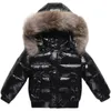 러시아 겨울 코트 어린이 재킷 아기 소년 유아 소녀 옷 슈퍼 따뜻한 방수 두껍고 눈을