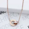 Designer Screw Pendant Necklace Love Series Fashion Luxury Jewelrys Carer Original Trendy 18K Gold Diamond for Women Men Necklace Silver Jewelry Necklaces A87P