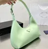 Armpit Shoulder Bag Half Moon Bags Fashion Handbag Silver Hardware Zipper Hobo Purse Cell Phone