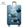 Épais élastique géométrique bagages housse de protection mode boîtier de chariot pour valise bagages sac de voyage cas 273 240105
