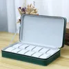 6/10/12 Girds Portable Watch Storage Boxes Organizer with Zipper Classic Style Multifunctional Watch Display Box 240104