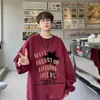 Sweats à capuche pour hommes 2024 Hommes Sweat-shirt Streetwear Shadow Graphic Hip Hop Oversize Pull Rétro Harajuku Y2K Unisexe Vêtements Hipster