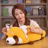 6080cm Kawaii Raccoon Plush Travesseiro Adorável Brinquedos Soft Stuffed Cotton Animal Almofada Bonecas para Crianças Bebê Presentes de Aniversário de Natal 240105
