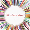 100 Set di colori Gel Pen Refill Rod Multi colorato Pittura Penne a inchiostro gel Ricariche per disegnare Graffiti School Stationery 240105