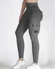 Leggings pour femmes Design de poche Pantalon actif Sports Yoga Femmes Exercice Running Fitness Taille haute Collants d'entraînement Jogging 2024