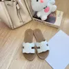 10a Top Qualität Sommer Strand Hausschuhe Sandale Flacher Absatz Mule Luxus Freizeitschuhe Echtes Leder Männer Frauen Sliders Sandale Designer Slides Dame im Freien Slipper Geschenk