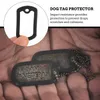 犬の襟12 PCS保護カバーメンズブラックネックレスタグシリコンベルトIDシリカジェルマン