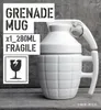 Mugs Creative Grenade Cup med Cover Ceramic Mine Mug Military Personality Trend Funny Office Coffee Drinking Student Gift